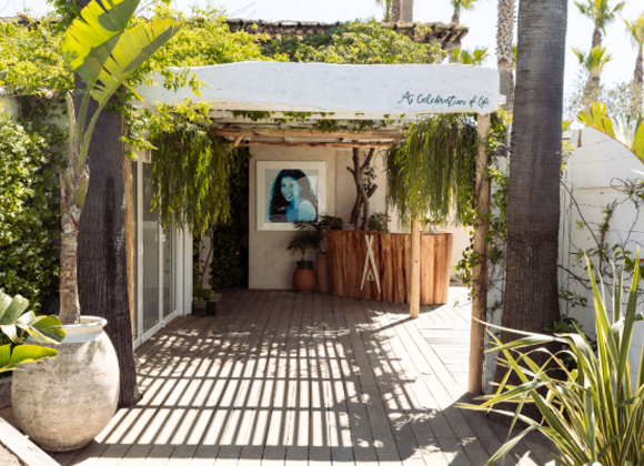 entrance nikki beach club on pampelonne beach