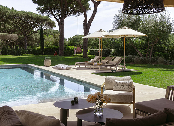 rent villa heated swimming pools les parcs de st tropez