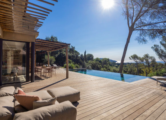 villa for rent la croix valmer sea view