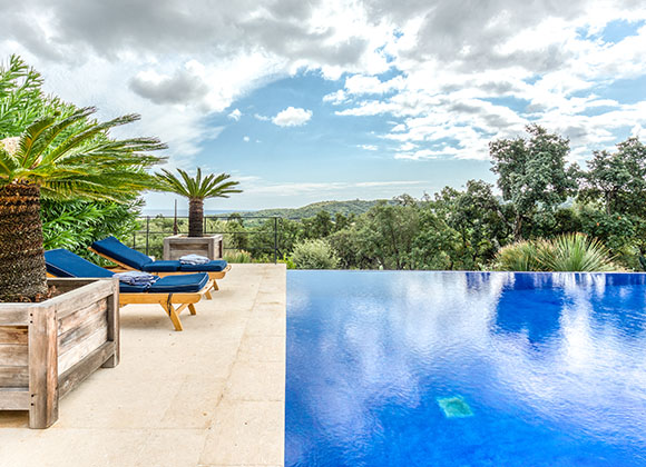 villa for rent les marres sea view